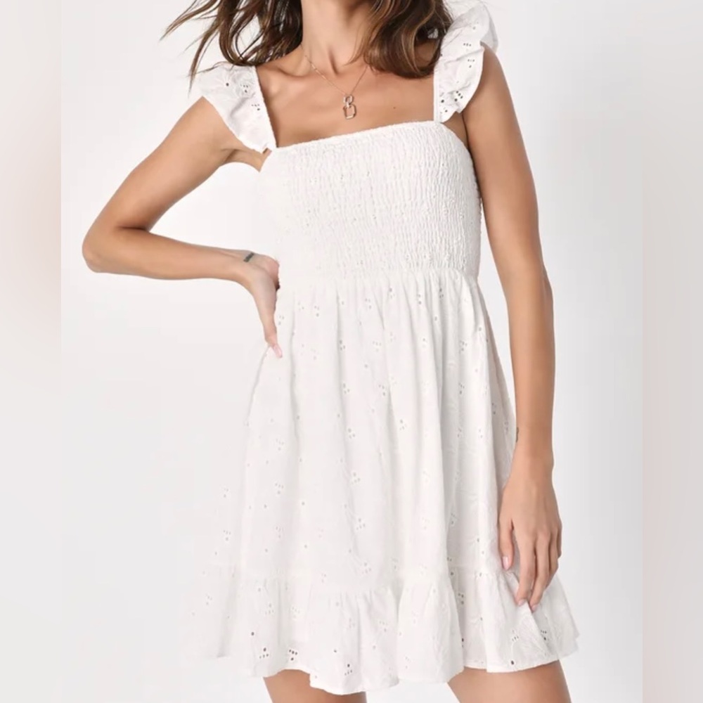 Mini white dress